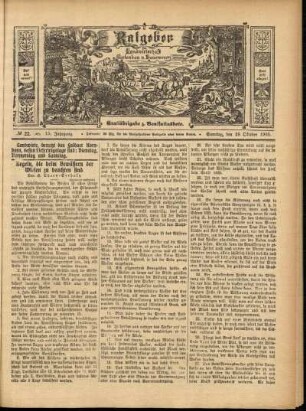 Ausgabe vom Sonntag, den 29. Oktober 1905.