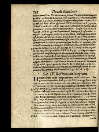 Cap. IV. Restitutio in integrum