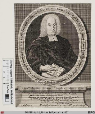 Bildnis Johann Gottfried Krause (Crausius)