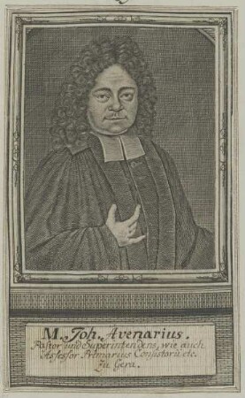 Bildnis des Joh. Avenarius