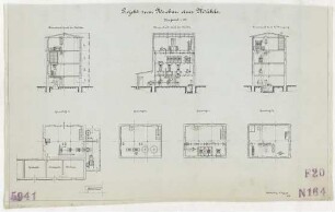 Technische Zeichnung : Projekt zum Neubau einer Mühle