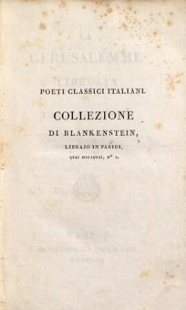 La Gerusalemme Liberata : di Torquato Tasso, 2