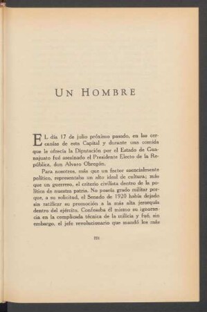 Un hombre