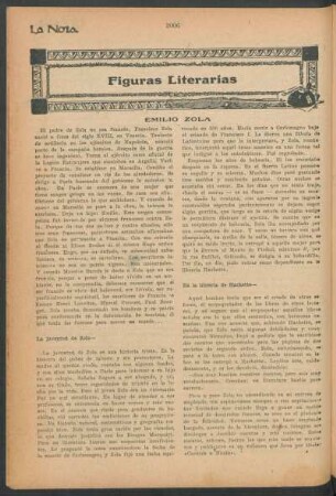 Figuras literarias : Emilio Zola