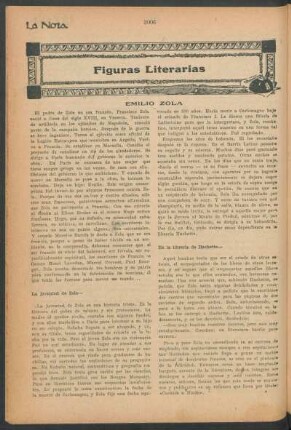 Figuras literarias : Emilio Zola