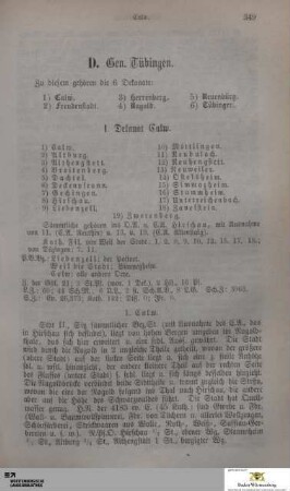 IV. Generalat Tübingen