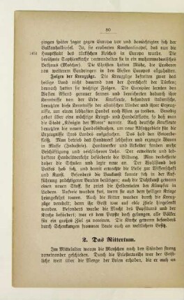 2. Das Rittertum