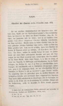 269-274 Chrestus bei Sueton (vita Claudii cap. 25)