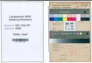 Entnazifizierung Josef Kettel , geb. 30.10.1871 (Kaufmann)