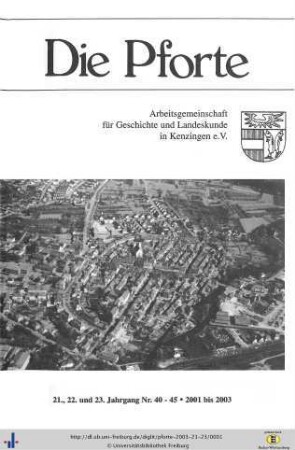 21., 22. und 23. Jahrgang: Die Pforte