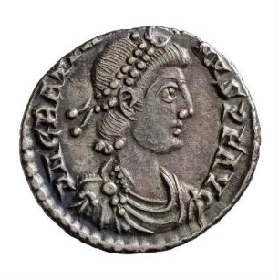 Münze, Siliqua, 9. August 378 - 25. August 383 n. Chr.