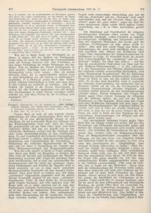403-405 [Rezension] Feigel, Friedrich Karl, „Das Heilige“. Kritische Abhandlung über Rudolf Ottos gleichnamiges Buch