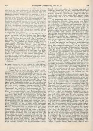 403-405 [Rezension] Feigel, Friedrich Karl, „Das Heilige“. Kritische Abhandlung über Rudolf Ottos gleichnamiges Buch
