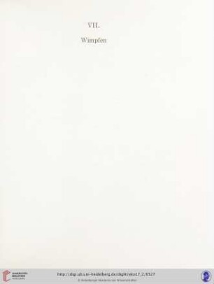 VII. Wimpfen