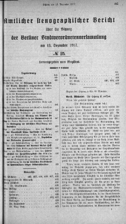 No. 25, 13. Dezember 1917