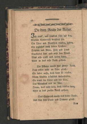 [Die drey Reiche der Natur. - Das warnende Mägdchen.]