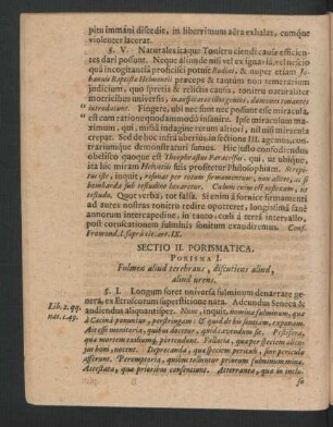 Sectio II. Porismatica