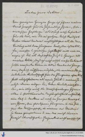 Nachlass L. Schemann (NL 12/2519) : Briefe von Heinrich Oppermann an Ludwig Schemann