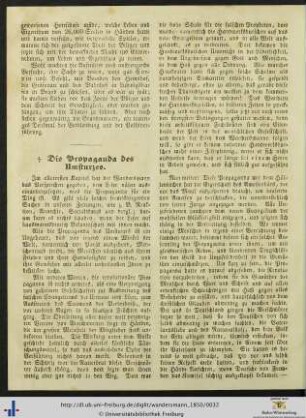 Die Propaganda des Umsturzes.