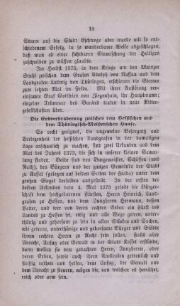 Die Erbverbrüderung zwischen dem Hessischen und dem Thüringisch-Meißenschen Hause.