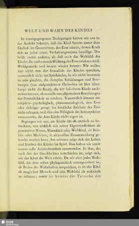 Welt Und Wahn Des Kindes