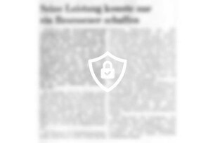 Seine Leistung konnte nur ein Besessener schaffen