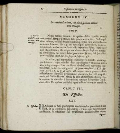 Caput VII. De Effectu.
