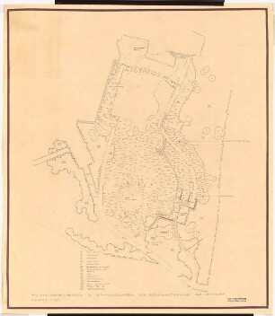 Reichsgartenschau 1939 auf dem Killesberg, Stuttgart: Heimatschutzgarten Pflanzplan 1:200