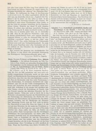 311-312 [Rezension] Beyer, Hermann Wolfgang, Die jüdische Katakombe der Villa Torlonia in Rom