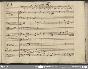 Einlage Cavatina (Joseph Schuster [?]): "Ecco il posto destinato"