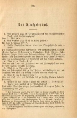 Das Strafgesetzbuch