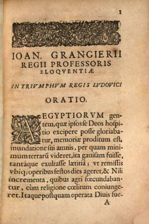 In triumphum regis Ludovici oratio