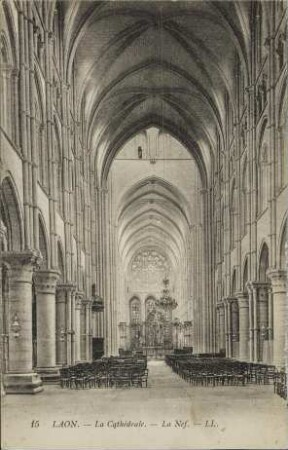 Laon. - La Cathédrale. - La Nef. - LL.