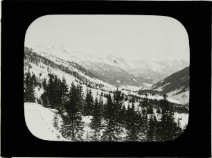 Blick ins Tal der Alfenz (Westseite des Passes)