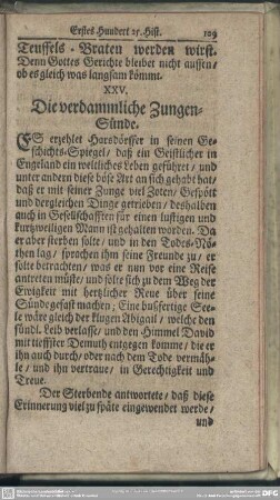 XXV. Die verdammliche Zungen-Sünde