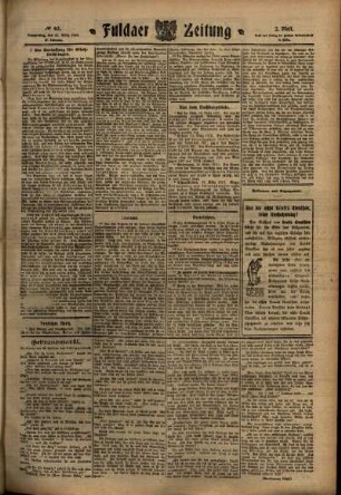 Zweite Ausgabe vom Donnerstag, den 17. März 1910.