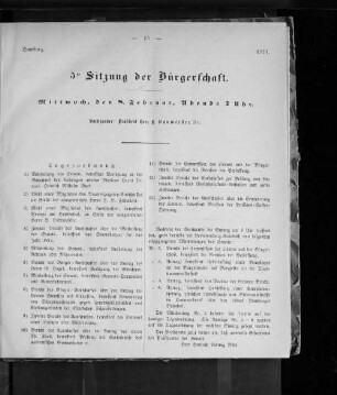 5te Sitzung