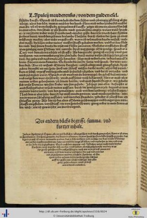 Das ander buch.