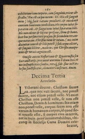 Decima Tertia Accusatio.