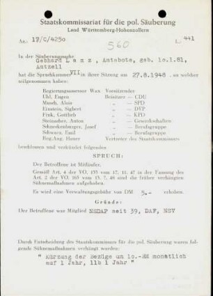 Lanz, Gebhard