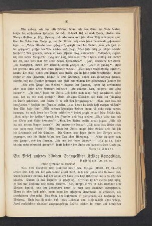 Ein Brief unseres blingen Evangelisten Krikor Keworkian