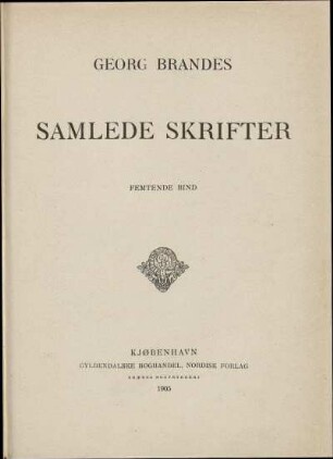 Femtende Bind: Samlede skrifter