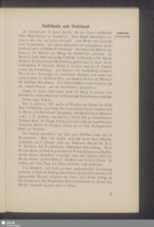 Volkskunde und Volkskunst