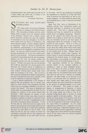 31: Studies by Sir Edward Burne-Jones
