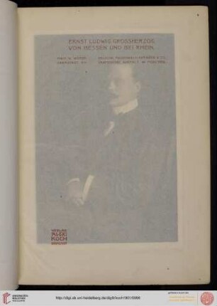 Tafel: Ernst Ludwig Grossherzog von Hessen und bei Rhein