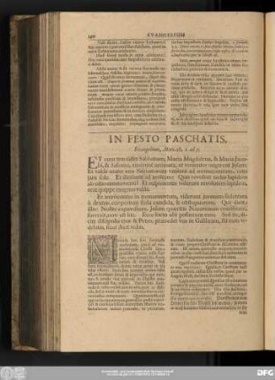 In Festo Paschatis, Evangelium, Marc. 16. 1. ad 7.