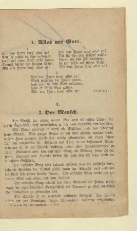 1. Alles mit Gott