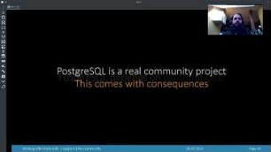 Working effectively with (-support-) the community