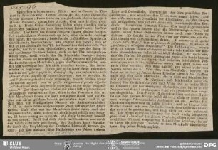 Allgemeine Literatur-Zeitung, Nr. 388, vom 14.12.1796 (Fragment), Jena