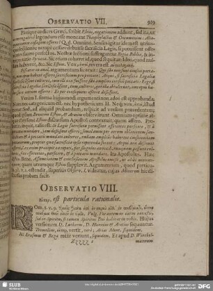 Observatio VIII. Eiper, est particula rationalis
